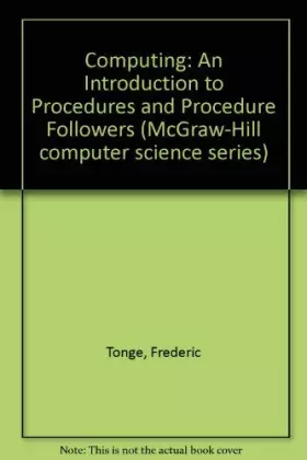 Couverture du produit · Computing: An Introduction to Procedures and Procedure Followers