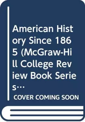 Couverture du produit · American History Since 1865