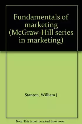 Couverture du produit · Fundamentals of Marketing