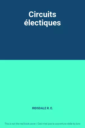 Couverture du produit · Circuits électiques