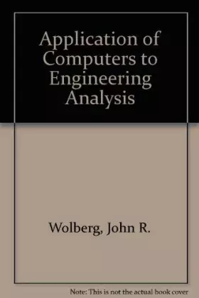 Couverture du produit · Application of computers to engineering analysis