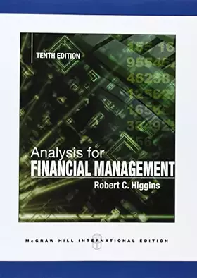 Couverture du produit · Analysis for Financial Management
