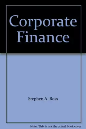 Couverture du produit · Corporate Finance