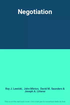 Couverture du produit · Negotiation