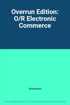 Couverture du produit · Overrun Edition: O/R Electronic Commerce