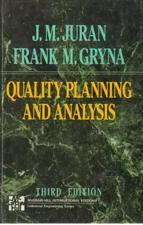 Couverture du produit · Quality Planning and Analysis