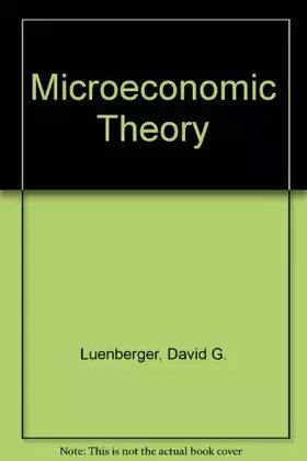 Couverture du produit · Microeconomic Theory