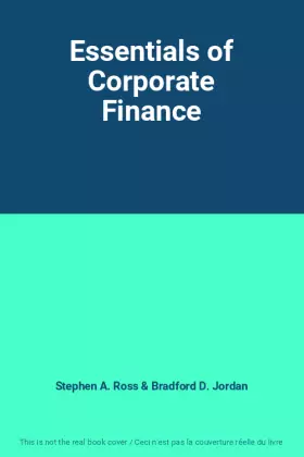 Couverture du produit · Essentials of Corporate Finance