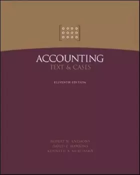 Couverture du produit · Accounting : Text and Cases