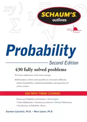 Couverture du produit · Schaum's Outline of Probability, Second Edition