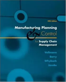 Couverture du produit · Manufacturing Planning and Control for Supply Chain Management