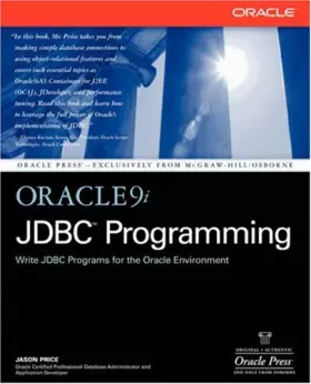Couverture du produit · Oracle9i JDBC Programming (Oracle Press Series)