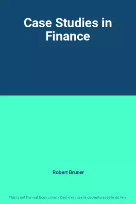 Couverture du produit · Case Studies in Finance