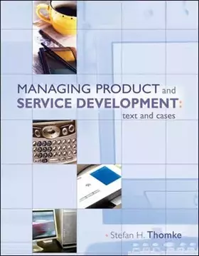 Couverture du produit · Managing Product and Service Development: Text and Cases