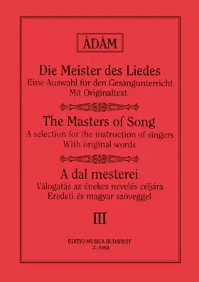 Couverture du produit · Die meister des liedes iii brahms,cornelius,franz chant