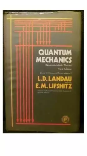 Couverture du produit · Quantum Mechanics-Nonrelativistic Theory