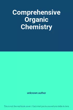 Couverture du produit · Comprehensive Organic Chemistry