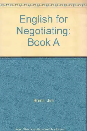 Couverture du produit · English for Negotiating. Book A