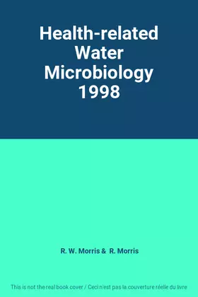 Couverture du produit · Health-related Water Microbiology 1998