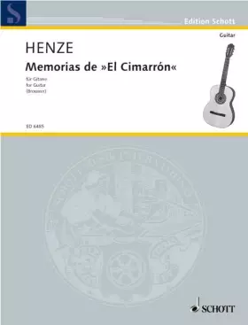 Couverture du produit · Memorias de "El Cimarrón": for guitar solo. guitar.