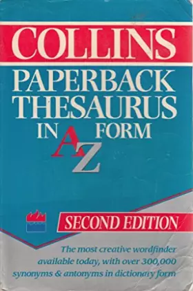 Couverture du produit · Collins Paperback Thesaurus: In A to Z Form