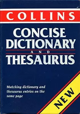 Couverture du produit · Collins concise dictionary and thesaurus