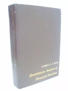 Couverture du produit · Quantitative Analysis of Financial Decisions