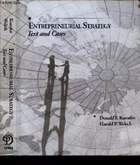 Couverture du produit · Entrepreneurial Strategy: Text and Cases