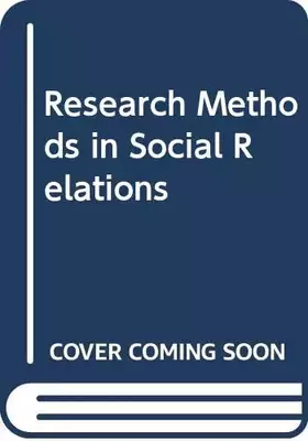 Couverture du produit · Research Methods in Social Relations