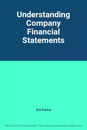 Couverture du produit · Understanding Company Financial Statements
