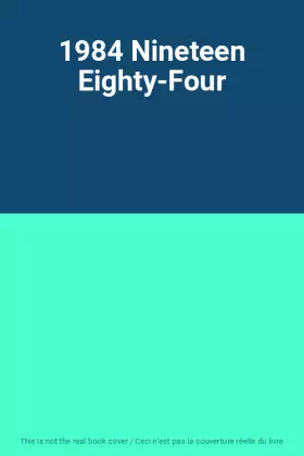 Couverture du produit · 1984 Nineteen Eighty-Four