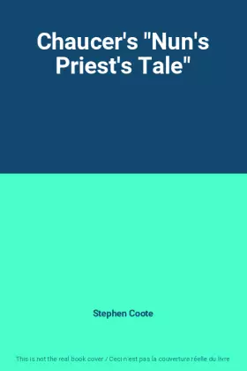 Couverture du produit · Chaucer's "Nun's Priest's Tale"