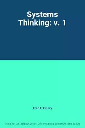 Couverture du produit · Systems Thinking: v. 1