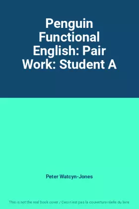 Couverture du produit · Penguin Functional English: Pair Work: Student A
