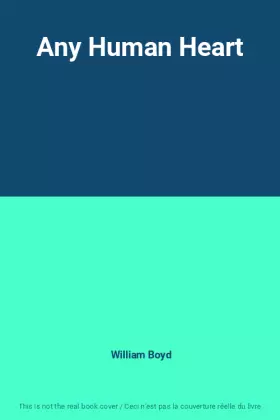 Couverture du produit · Any Human Heart