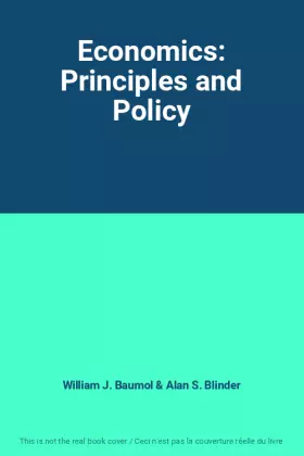 Couverture du produit · Economics: Principles and Policy