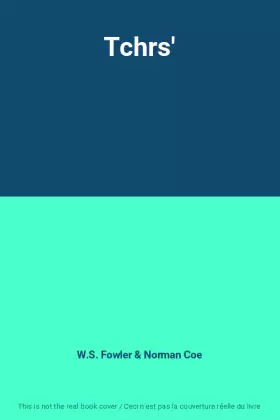 Couverture du produit · Tchrs'