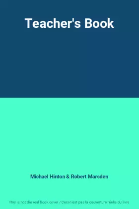 Couverture du produit · Teacher's Book