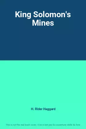 Couverture du produit · King Solomon's Mines