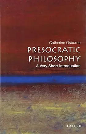 Couverture du produit · Presocratic Philosophy: A Very Short Introduction