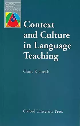Couverture du produit · Context and Culture in Language Teaching