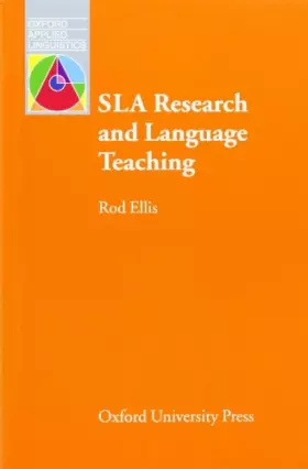 Couverture du produit · SLA Research and Language Teaching