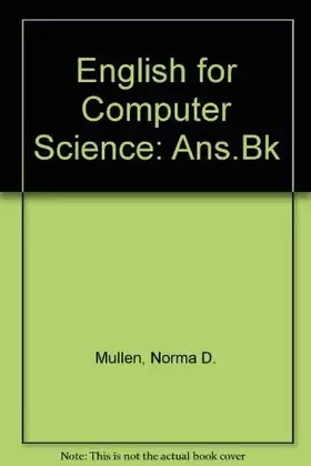 Couverture du produit · English for Computer Science Answer Book