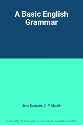 Couverture du produit · A Basic English Grammar