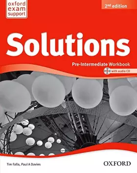 Couverture du produit · Solutions: Pre-Intermediate: Workbook and Audio CD Pack