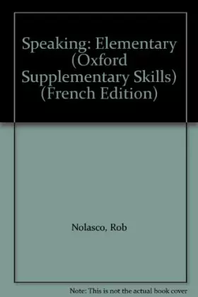 Couverture du produit · Speaking Elemntary