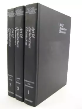 Couverture du produit · Art and Architecture Thesaurus