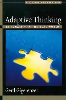 Couverture du produit · Adaptive Thinking: Rationality in the Real World (Evolution and Cognition)