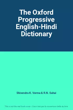 Couverture du produit · The Oxford Progressive English-Hindi Dictionary