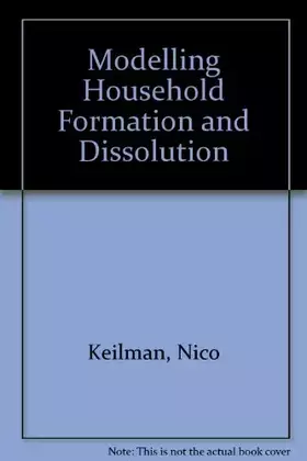 Couverture du produit · Modelling Household Formation and Dissolution